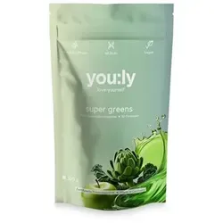 you:ly Super Greens Drink 300g - 30 Portionen für gesunde Ernährung - Sportnahrung mit innovativer Mischung aus Algen, Obst und Gemüse. Unterstützt das Immunsystem und sorgt für Energie - ideal für tägliche Vitalität!