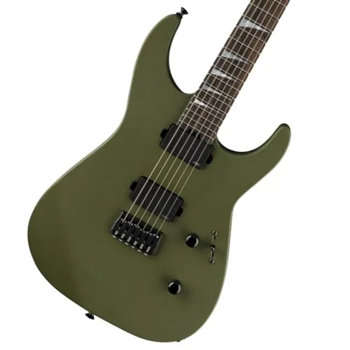 Jackson American SRS SL2HTMG MAD E-Gitarre - Soloist E-Gitarre in Matte Army Drab, mit hochwertiger EMG Tonabnehmer-Ausstattung und inkl. Koffer für optimalen Schutz und Transport.