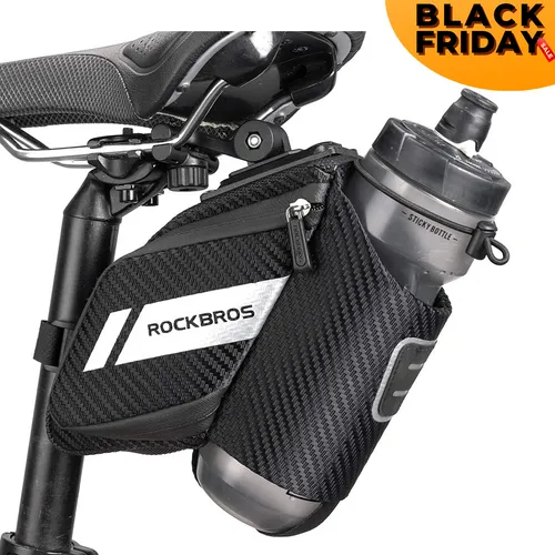 ROCKBROS Fahrrad Satteltasche mit Flaschenhalter