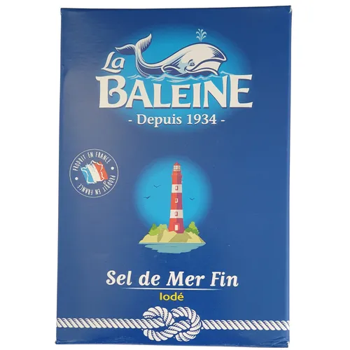 Feines Meersalz mit Jod von La Baleine 500g Packung