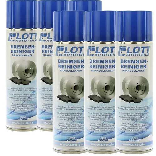 6x BREMSENREINIGER 500ml TEILEREINIGER SPRÜHDOSE ENTFETTER BRAKE CLEANER