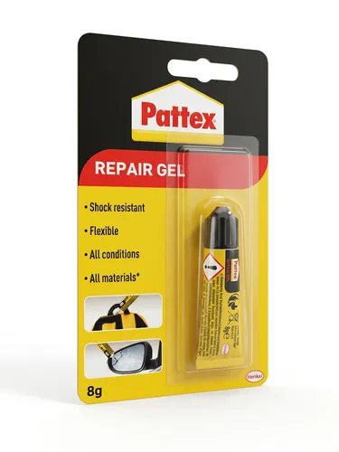 Pattex 100% Alleskleber 8g - Universalkleber für alle Materialien - Flexibler Haftkleber in transparenter Farbe, ideal für Glas, Holz, Keramik und mehr. Perfekt für kreative Projekte und Reparaturen in Haushalt und Werkstatt.