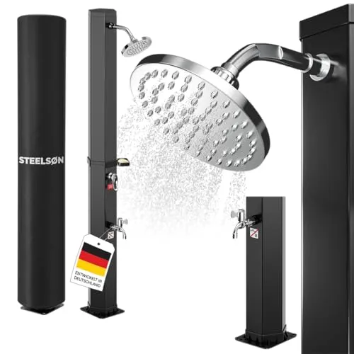 Mobile Duschen & Sichtschutz Schwarz von STEELSØN