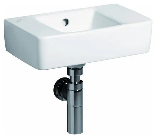 Geberit Renova Compact Handwaschbecken 272143 400 mm x 250 mm mit Hahnloch ohne Überlauf