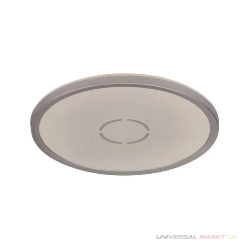 Briloner Slim LED Panel Free Ø 29,3 cm - Ultraflache Deckenleuchte mit Backlight-Effekt - Moderne LED Deckenleuchte in Silber mit 2400 Lumen und 4000K, ideal für stilvolle Wohnräume. Genießen Sie den sanften Hintergrundbeleuchtungseffekt für eine angenehme Atmosphäre.