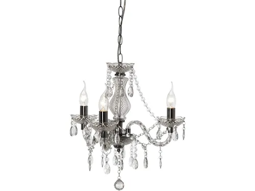 Reality Leuchten LED Kronleuchter mit Dimmfunktion, Ø 46cm, Warmweiß - Eleganter 3-flammiger LED Kronleuchter mit austauschbaren Leuchtmitteln, ideal für stilvolle Akzente über Esstisch oder in Galerien. Dimmbar für individuelle Lichtstimmungen.