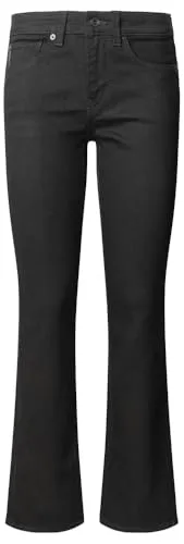 Pepe Jeans Damen Bootcut Lw Piccadilly Jeans, Schwarz - Stylische Bootcut Jeans mit niedriger Taille und dezentem Flare, aus hochwertigem Clean Black Stretch Denim für optimalen Tragekomfort.