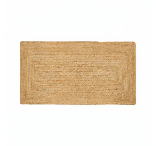 Elegant Floors Teppich Elegant Floors® Rechteckiger Jute Teppich Natur, Handgefertigtes Boho, Höhe: 9 mm