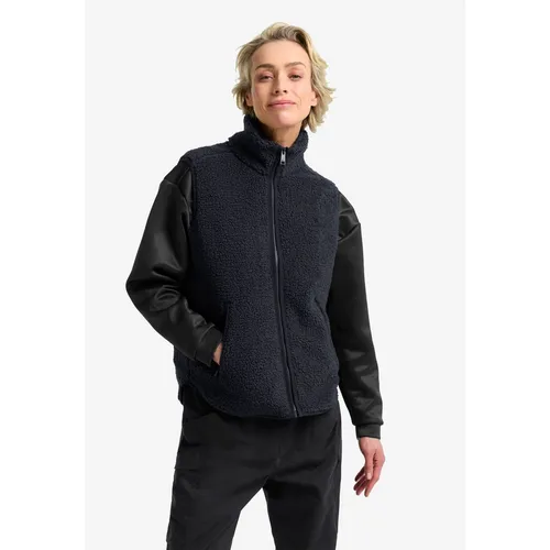 Jack Wolfskin High Curl Vest W - Kuschelige Fleeceweste für Damen - Funktionsjacken für kalte Wintertage, gefertigt aus warmem Sherpa Fleece 300, ideal als isolierende Schicht beim Skifahren oder im Alltag.