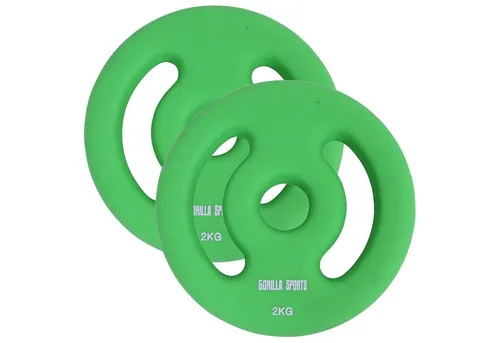 GORILLA SPORTS Hantelscheiben Set Neopren 30/31 mm von Gorilla Sports