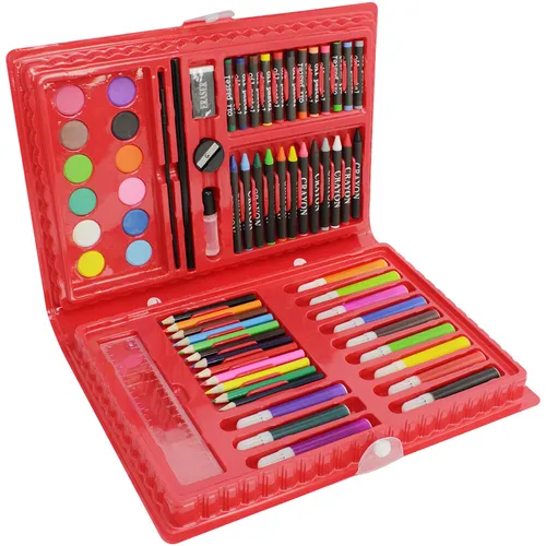 Malset 68-teilig in praktischer Tragebox, ideal für Schule und Kindergarten