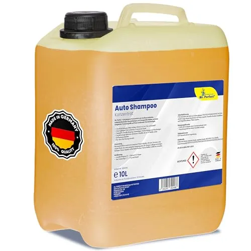 Mr. Perfect – Autoshampoo Konzentrat im praktischen 10L Kanister | Autoshampoo für Hochdruckreiniger und Waschanlagen | Intensiv Autoreiniger