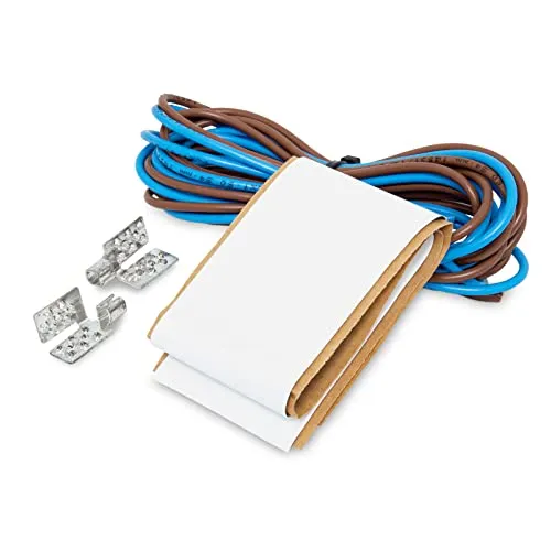 Mi-Heat Anschluss-Set zur sicheren Montage einer Infrarot Carbon Heizfolie 2x Verbinder, Vulkanisierband und doppeltisoliertes Anschlusskabel Fußbodenheizung Niedervolt Heizvlies Heizgewebe Heizfilm
