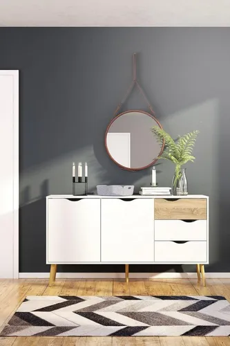 andas Sideboard Oslo – Stilvolles Aufbewahrungssystem mit 2 Türen und 3 Schubladen