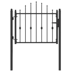vidaXL Zauntor HORST 100 x 75 cm Metall Schwarz - Elegantes Gartentor aus robustem Metall, ideal für jeden Außenbereich. Mit sicherem Verschluss und anti-aufstiegs Design bietet es nicht nur Schutz, sondern auch stilvolle Akzente für Ihr Grundstück.