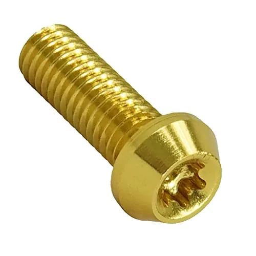 F26 Aluminium M5 Torx T25 Schraube 7075 Din 912 (Gold, 16 Millimeter)