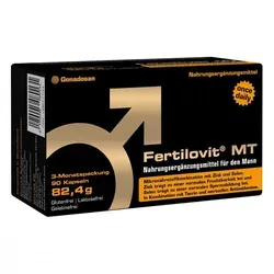 Fertilovit Mt Kapseln - Nahrungsergänzungsmittel für Männer, unterstützt natürliche Fruchtbarkeit mit Zink, Selen und Antioxidantien – ideal zur Vorbereitung auf eine Schwangerschaft.