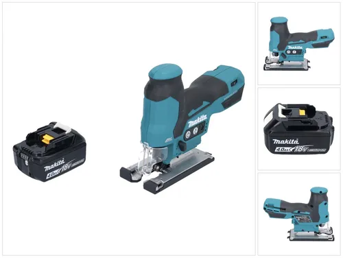 Makita DJV 185 M1 Akku Stichsäge 18 V Brushless mit 4,0 Ah Akku - Sägen - Leistungsstarke Akku-Stichsäge mit bürstenlosem Motor und 4 Ah Akku für präzise Schnitte in Holz, Kunststoff und Metall.