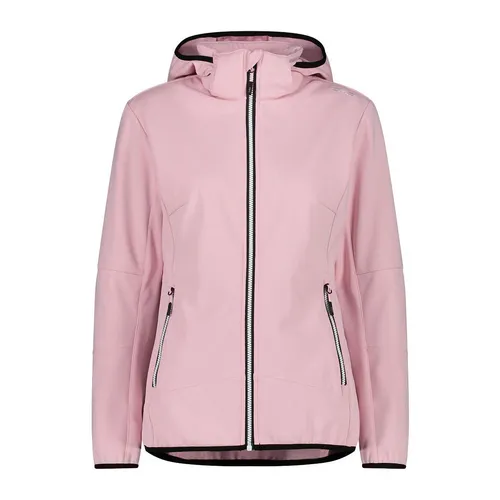 CMP Softshelljacke Rosa Größe 36 Damen - Funktionsjacke mit ClimaProtect-Technologie, wasserdicht und atmungsaktiv, ideal für Outdoor-Aktivitäten bei jedem Wetter.