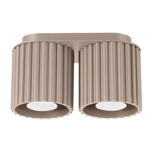 Sollux Lighting Plafond AURA 2 GU10 10W taupe in beige von Ansell Lighting