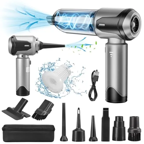 Grixz Handstaubsauger, 22000Pa Handstaubsauger Akku, Autostaubsauger mit Bürstenloser Motor, Auto Kabellos Staubsauger für Büro Haus Küche