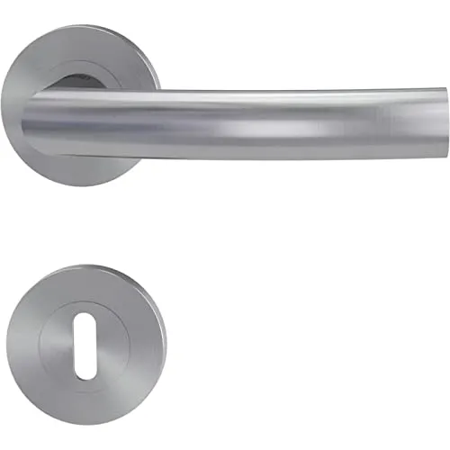 Griffwerk Rosettengarnitur Lorita Professional Line für den Einsatz im Privat- und Objektbereich Edelstahl matt BB