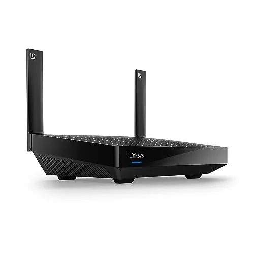 Linksys MR7350 Dual-Band Mesh-WiFi 6-Router – Stabiler Internetzugang für Ihr Zuhause - Router: Genießen Sie nahtloses Streaming und eine Reichweite von bis zu 150 m² mit intelligenter Mesh-Technologie. Kinderschutzfunktionen und einfache Einrichtung über die Linksys App bieten zusätzlichen Komfort.