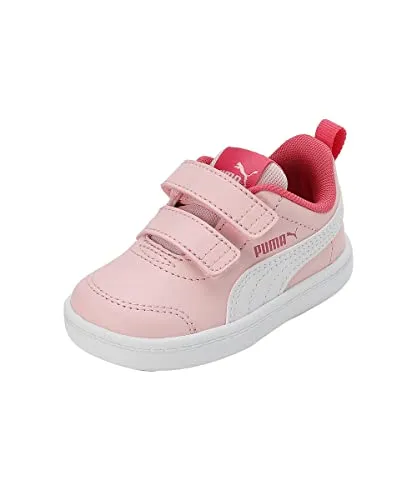 PUMA Unisex Kinder Courtflex V2 V Ps Turnschuhe, Almond Blossom Puma White, 32 EU