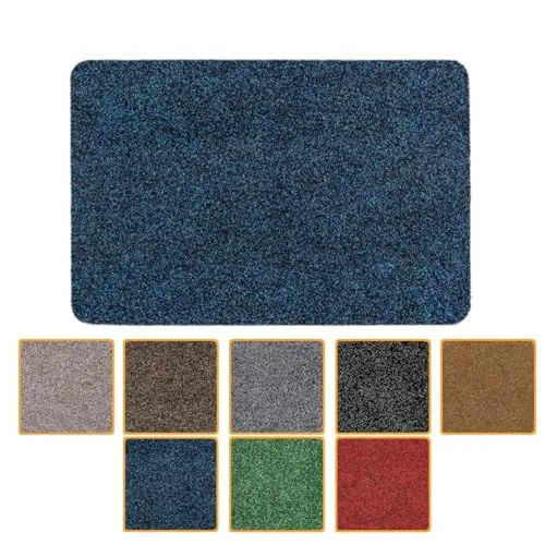 ANRO Fußmatte Schmutzfangmatte Türmatte rutschfest Fußabstreifer abwaschbar robust für Eingang, Haustür, Flur innen & außen Poet Küche, 60 x 40 cm (Rechteckig)