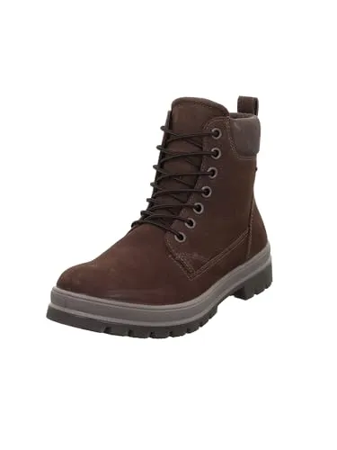 Legero Damen Stiefeletten Montana - Bequeme Boots mit Reißverschluss in Grau - Stiefeletten für Damen mit flachem Design, ideal für den Alltag. Aus Nappa- und Effektleder, mit weichem Innenmaterial und rutschfester Laufsohle für hohen Tragekomfort.