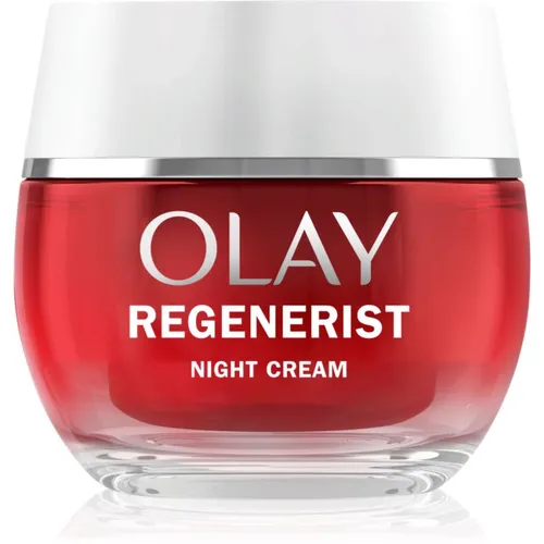 Olay Regenerist 3 Point Age Defying Cream Night 50ml - Nachtpflege für Frauen ab 30, regeneriert die Haut über Nacht und verbessert die Elastizität für ein strahlendes, jugendliches Aussehen.