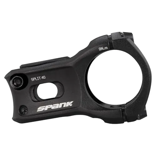 Spank Split 35 Stem Vorbau Mountainbike - 38 mm, Schwarz - Fahrradvorbauten mit hochwertiger Super6 Aluminium Hartschale für maximale Stabilität und geringes Gewicht.