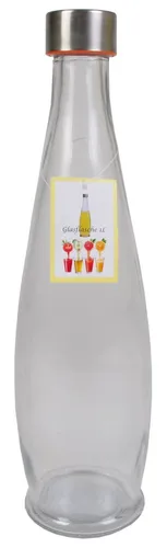 1L Glasflasche mit Schraubdeckel Flasche Schraubverschluss Saft Most Flasche neu