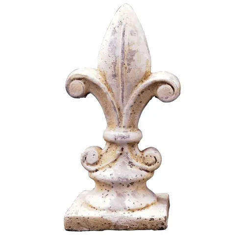 matches21 HOME & HOBBY Gartenfigur Lilie Dekofigur Antikoptik Zement creme 27,5 cm, (1 St), Widerstandsfähig & witterungsbeständig, jedoch nicht frostsicher!