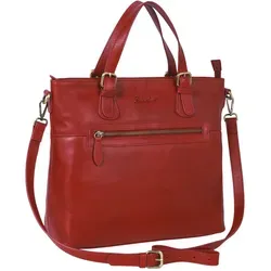 Benthill Handtasche Damen - Vintage Echt Leder Umhängetasche - Handtaschen aus echtem Rindsleder mit Reißverschlussfach, ideal für stilbewusste Frauen, die Funktionalität und Vintage-Charme schätzen.