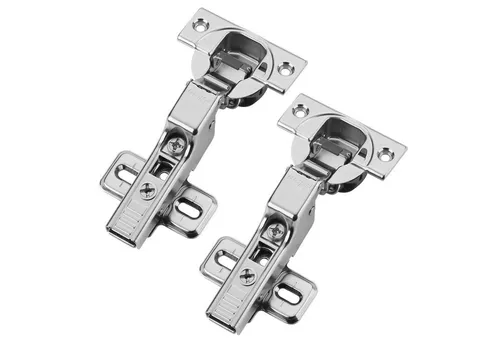 blum Möbelbeschlag Topfband Schrankscharnier 110° mit Schließautomatik (Spar-Set, 2 St), Mittelanschlag 71B3650 inkl. Montageplatte 173L6100