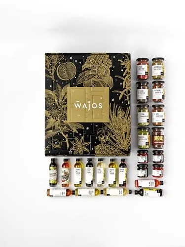 Wajos BBQ Adventskalender 2025 für Männer - Adventskalender mit Speisen & Getränken: 24 herzhafte Feinkost-Überraschungen und Rezeptvideos für Grillfans – perfekt für würzige Genussmomente und kreative Grillideen.