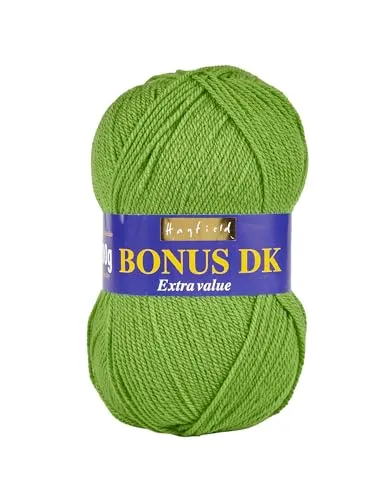 Hayfield Bonus DK Doppelstrickgarn, Erbsgrün (583), 100 g von Sirdar