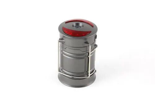 ONDIS24 LED Taschenlampe LED Multifunktionslampe Outdoor Camping Laterne Handscheinwerfer, Tischleuchte 360 Lumen rot/weiße LED batteriebetrieben ausziehbar