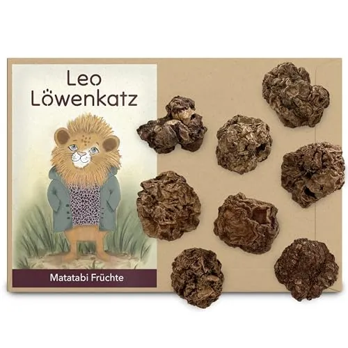 LEO LÖWENKATZ Matatabi Früchte (intensiver als Matatabi Sticks, lose Katzenminze oder Baldrian Katzenspielzeug)