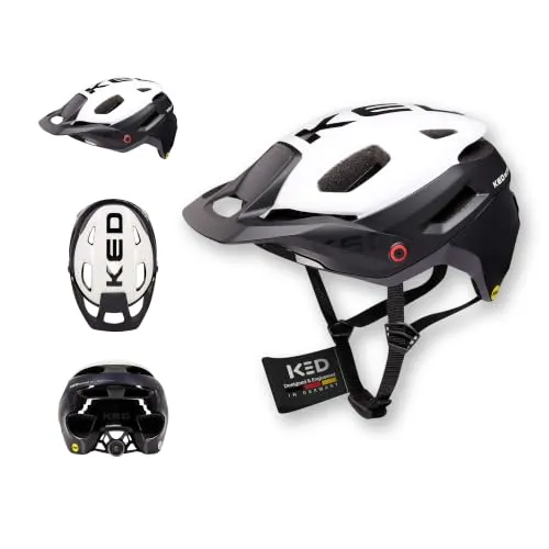 KED Pector Fahrradhelm, Black White, L (58-61 cm) von KED