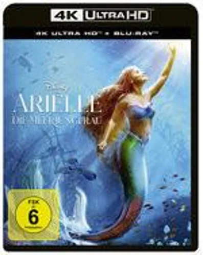 Disney Arielle - Die Meerjungfrau 4K Ultra HD - Abenteuer-Fantasy Film auf 4K UHD Blu-ray, bietet atemberaubende Bildqualität und ist ideal für Familienunterhaltung.
