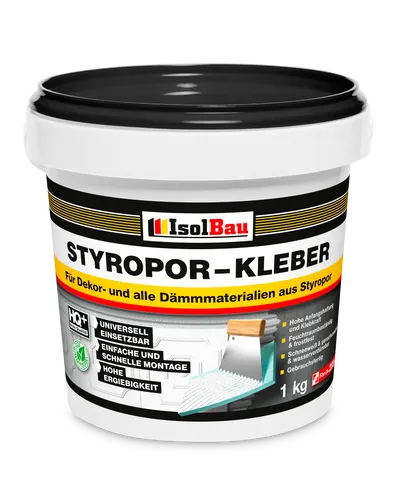 Styroporkleber Styropor- und Renoviervlieskleber 1 kg Deckenplatten Kleber