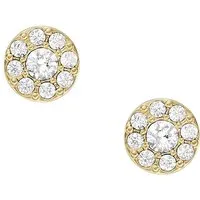 Fossil Damen Ohrringe aus goldfarbenem Edelstahl - Ohrringe für Damen aus hochwertigem Edelstahl, poliertes Finish in edlem Gold, perfekt für jeden Anlass und elegant im Design.