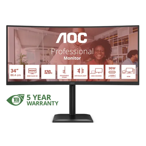 AOC CU34E4CV LED-Monitor 86.36 cm (34