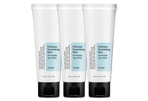 COSRX Ultimate Nourishing Rice Spa Mask 3-tlg. – Feuchtigkeitsmaske für strahlende Haut - Die COSRX Ultimate Nourishing Rice Spa Mask ist ideal für trockene Haut und bietet intensive Feuchtigkeit. Ihre multifunktionale Anwendung als Overnight-Maske sorgt für einen prallen, ebenmäßigen Teint am Morgen.