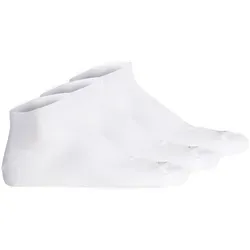 camel active Herren Sneakersocken, 3er Pack - Basic Socken, Bio-Baumwolle Weiß 43-46