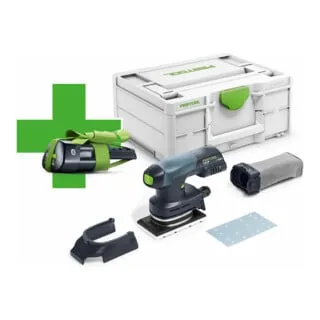 FESTOOL Akku-Rutscher RTSC 400-Basic-ERGO - 577028 mit Gratis-Akku - Schleifmaschine mit ergonomischem Design und inkl. 1 Gratis-Akku für mehr Flexibilität beim Arbeiten.