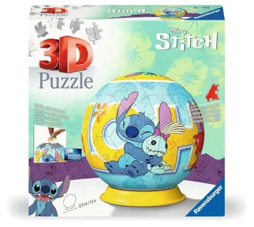 Ravensburger Puzzle Puzzle-Ball Disney Stitch 72 Teile