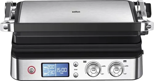 Braun Kontaktgrill Multigrill9 CG9040 - vielseitiger 2-in-1 Grill für perfekte Grill- und Panini-Ergebnisse, ideal für jede Küche